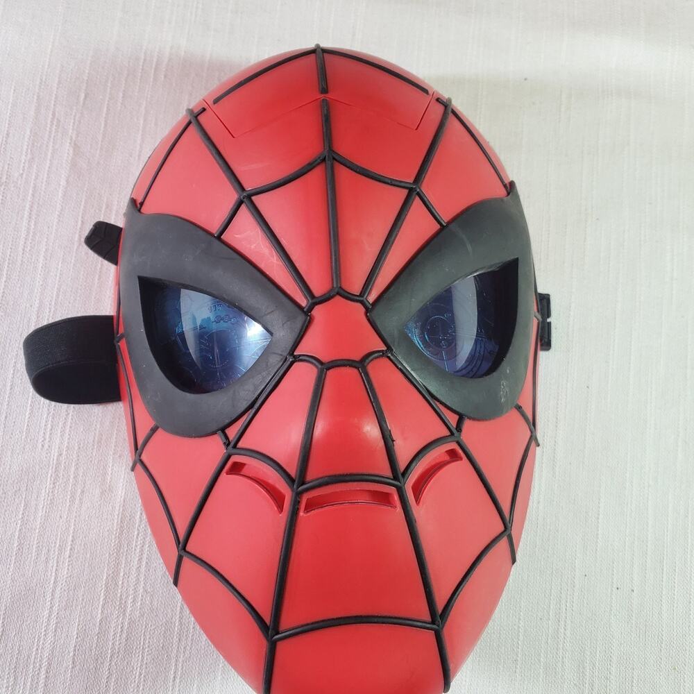 Spider-Man Mask Light Up Glowing Eyes Cosplay Halloween Costume Superhero